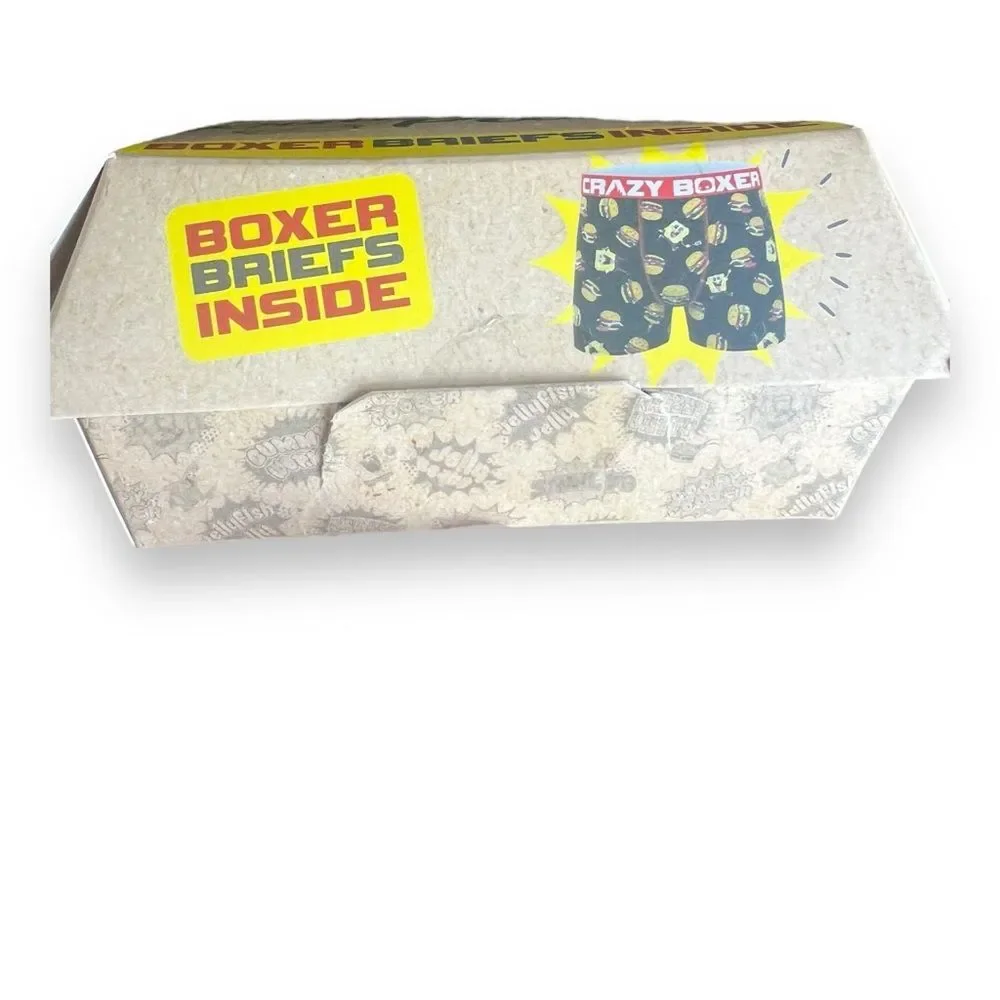 Crazy Boxer Briefs with Gift Box Nickelodeon Krabby Patty  SpongeBob Mens Size S